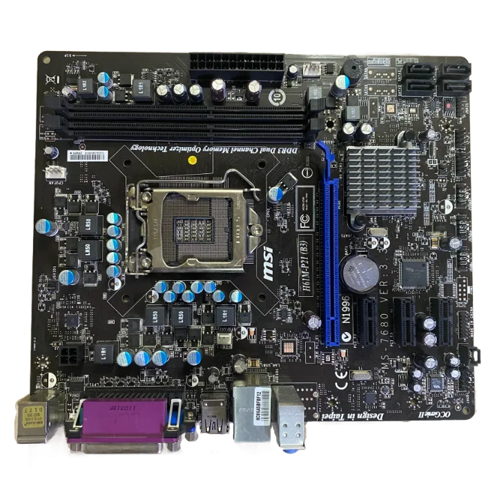 MSİ H61m-p21 (b3) H61 DDR3 SOKET 1155 Micro-atx ATX Anakart(2 EL YENİLENMİŞ Ürün)