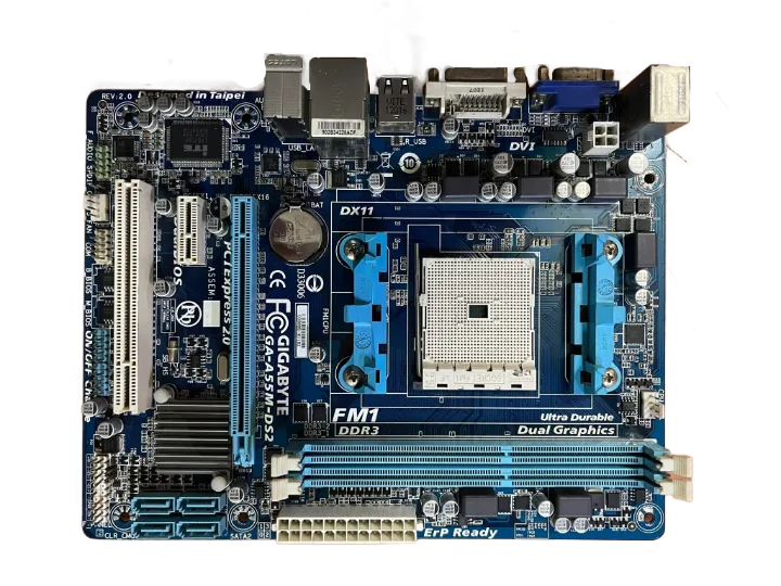 GIGABYTE Ga-a55m-ds2 AMD A55 DDR3 Soket FM1 Micro-atx Anakart(2 EL YENİLENMİŞ Ürün)