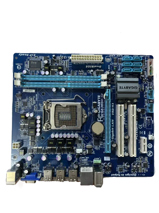 GIGABYTE Ga-h55m-s2 H55 LGA 1156 SOKET DDR3 Mıcro-atx Anakart (2 EL YENİLENMİŞ Ürün)