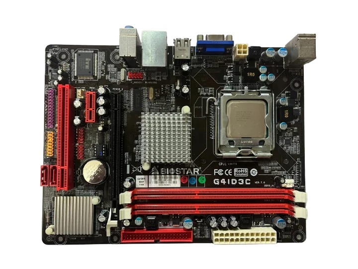 BIOSTAR G41D3C G41 LGA 775 SOKET DDR3 Matx Anakart (2 EL YENİLENMİŞ Ürün)