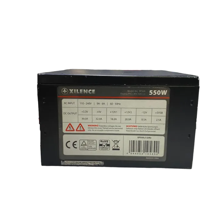 XILANCE XP550 SİYAH KASA 550 WATT Power Supply 12 CM FANLI GÜÇ Kaynağı( 2 EL Ürün)