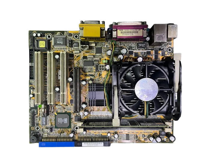 PENTIUM 4 SOKET 478 PİN Asus P4s333-vm SİS650 Micro-atx Anakart - CPU + FAN + RAM