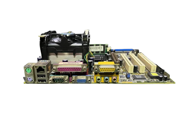 PENTIUM 4 SOKET 478 PİN Asus P4s333-vm SİS650 Micro-atx Anakart - CPU + FAN + RAM