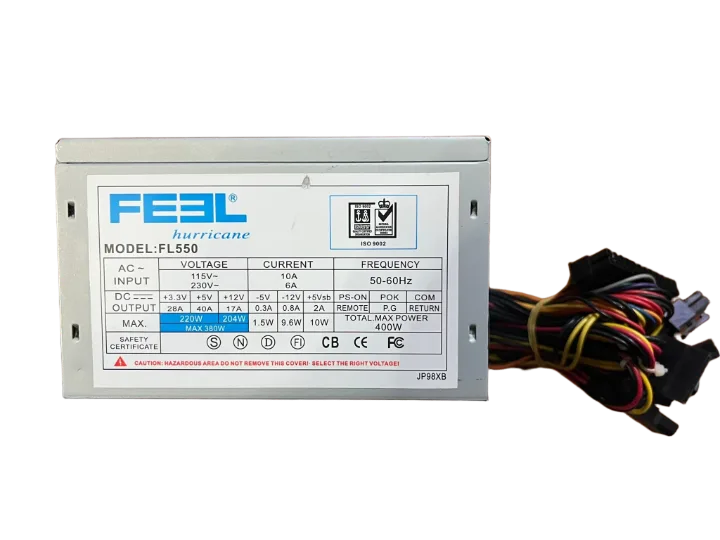 FE3L 400 WATT Power Supply 8 CM FANLI GÜÇ KAYNAĞI (2 EL YENİLENMİŞ Ürün)