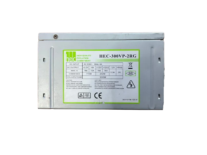 HEC 300 WATT Power Supply 8 CM FANLI GÜÇ KAYNAĞI (2 EL YENİLENMİŞ Ürün)