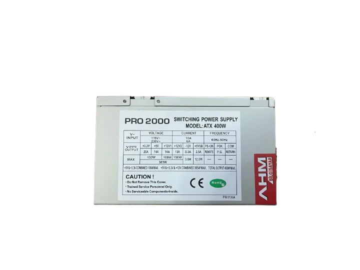 PRO 2000-ahm 400 WATT Power Supply 12 CM FANLI GÜÇ KAYNAĞI (2 EL YENİLENMİŞ Ürün)