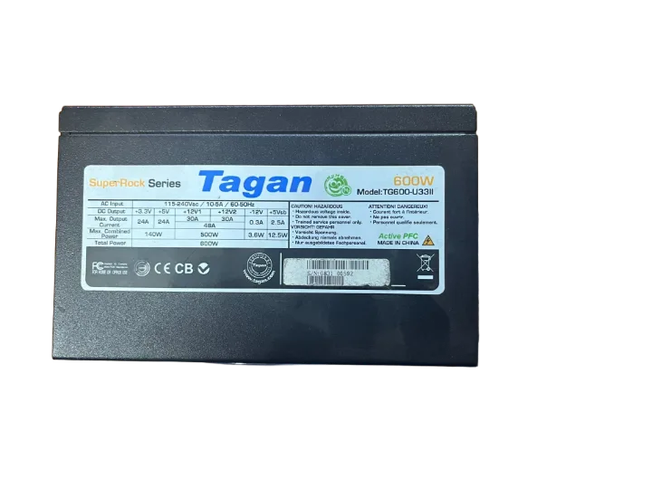 TAGAN Tg600-u33ıı 600WATT Power Supply 12 CM FANLI GÜÇ Kaynağı( 2 EL Ürün)