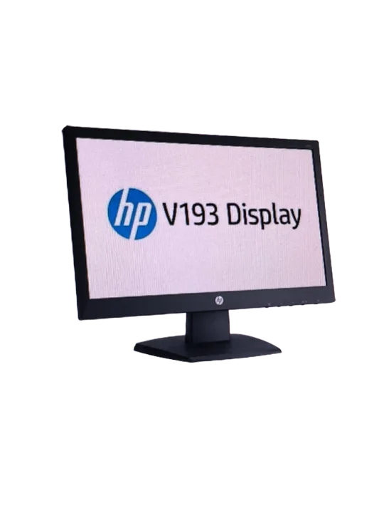 HP V193 18.5 İNÇ WİDESCREEN 5 MS SİYAH LED Monitör( 2 EL Ürün)