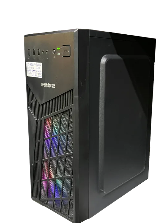STRONG RGB MİDİ TOWER KASA İ5 9500 8GB RAM DDR4 256GB SSD 2GB HD8850 MASAÜSTÜ BİLGİSAYAR