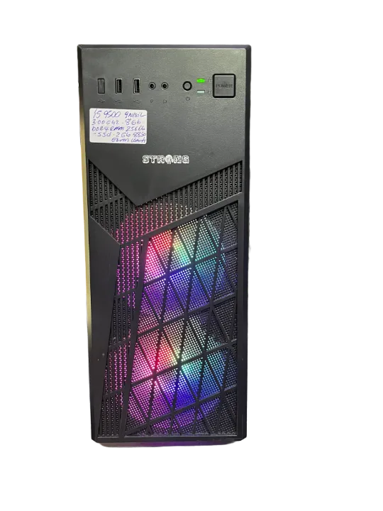 STRONG RGB MİDİ TOWER KASA İ5 9500 8GB RAM DDR4 256GB SSD 2GB HD8850 MASAÜSTÜ BİLGİSAYAR