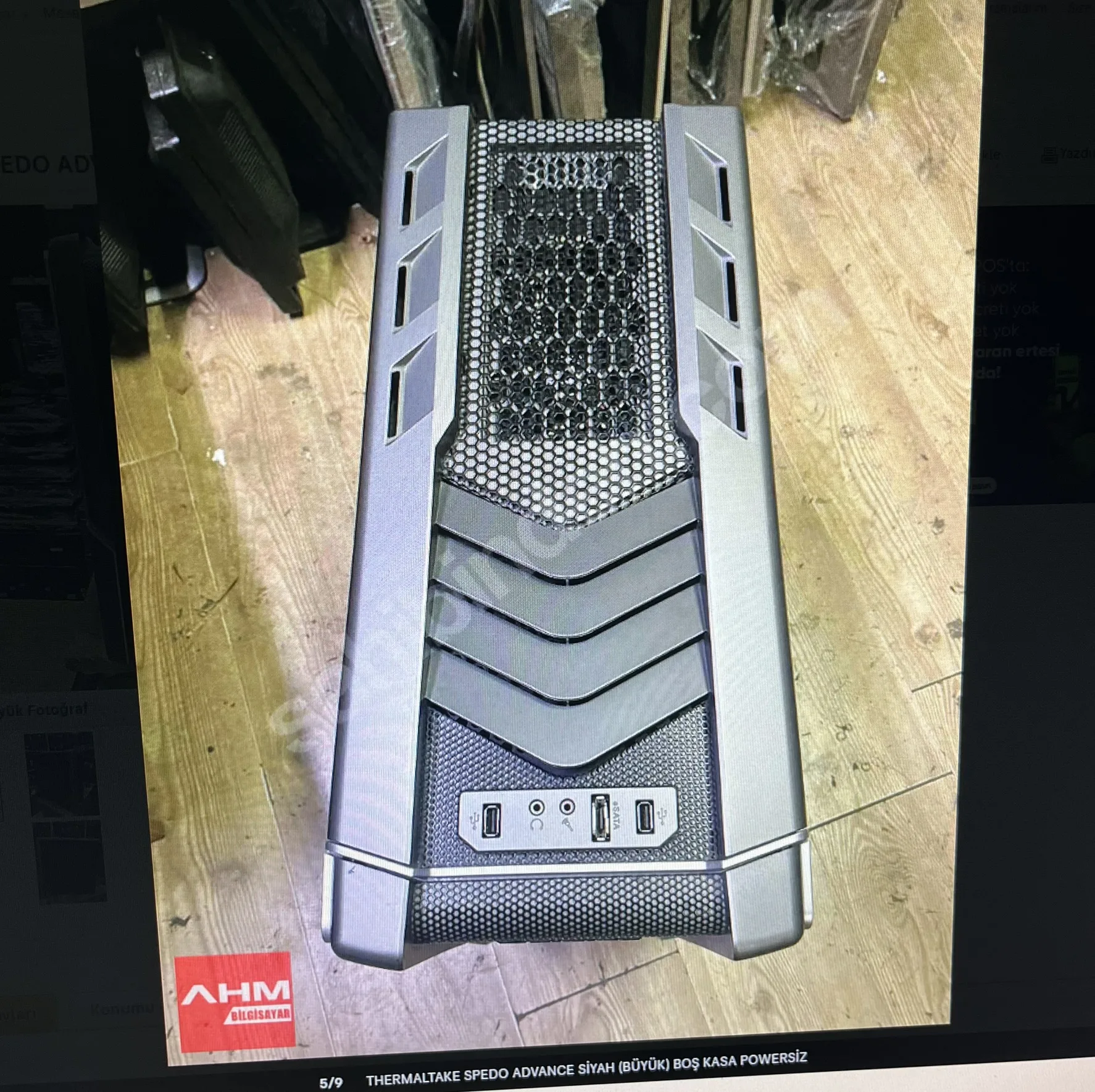 Thermaltake SPEDO ADVANCE SİYAH (büyük) BOŞ KASA POWERSİZ