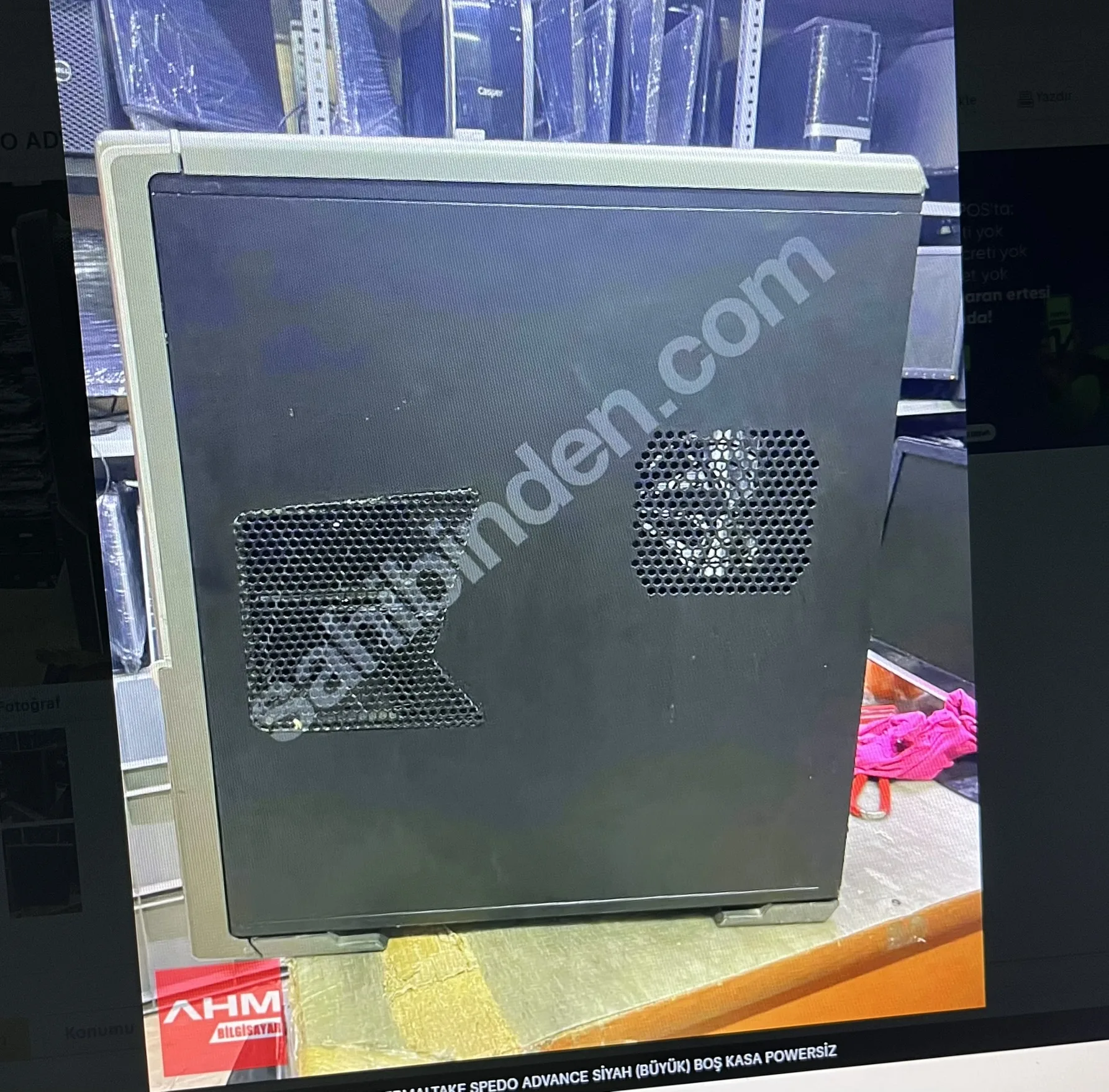 Thermaltake SPEDO ADVANCE SİYAH (büyük) BOŞ KASA POWERSİZ