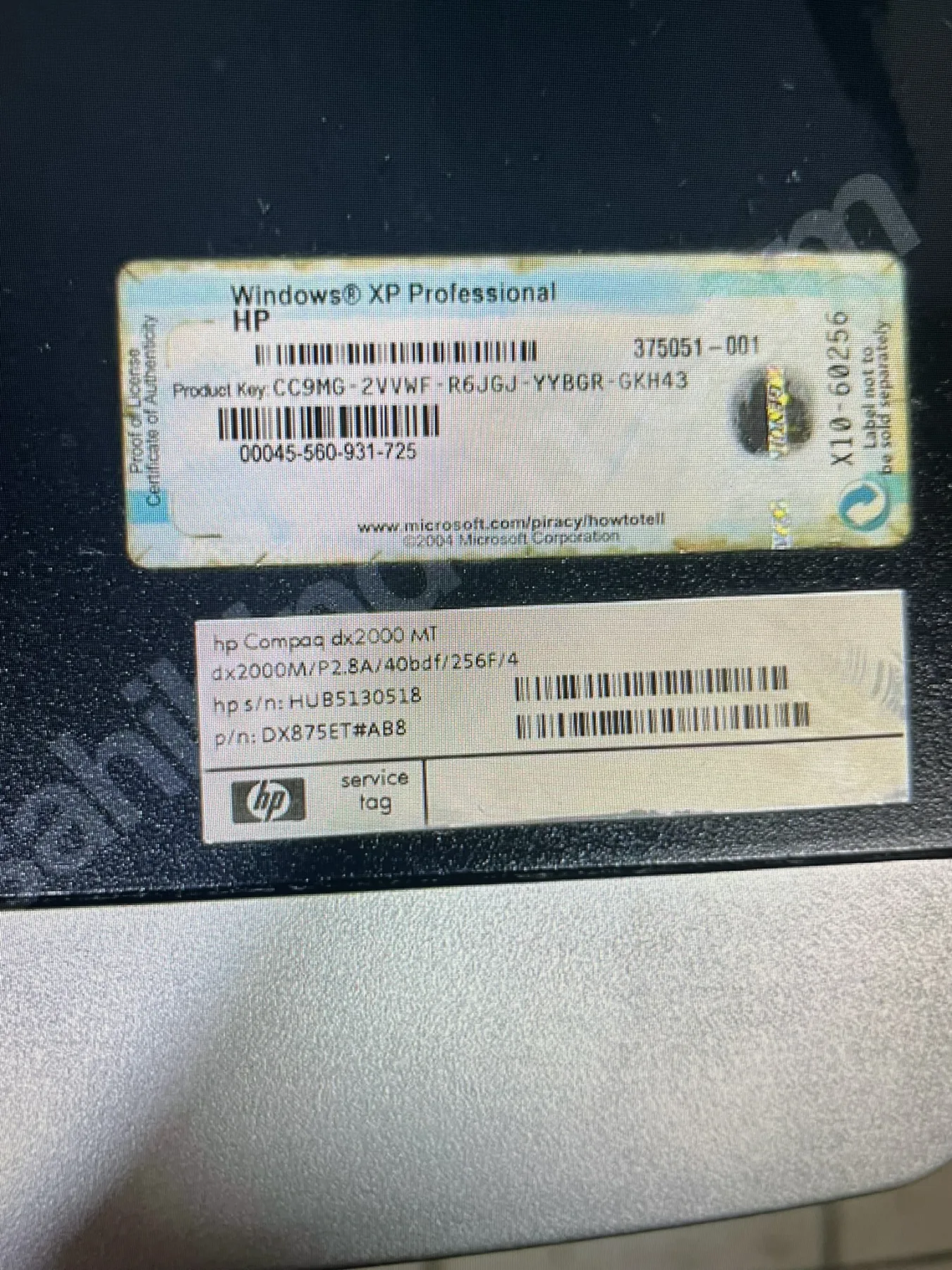 HP COMPAQ DX2000 Pentium-4 2.8GHZ TOWER KASA MASAÜSTÜ BİLGİSAYAR