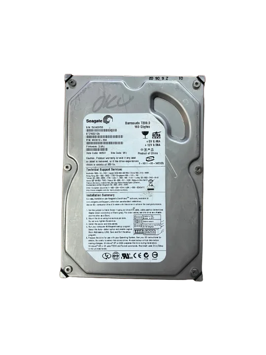 SEAGATE ST3160212A 160GB 3.5 İNÇ İDE GİRİŞLİ MASAÜSTÜ HDD (2 EL Ürün)