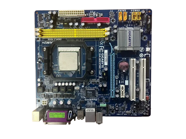 GİGABYTE Ga-m61pm-s2p REV.1.0 SOKET AM.2 DDR2 AMD Anakart-cpu(2 EL Ürün)