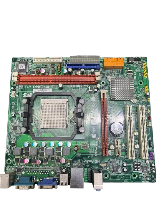 ECS Mcp61m-m3 V.1.7 DDR3 1333 SOKET AM3 AMD Anakart ( 2 EL Ürün)