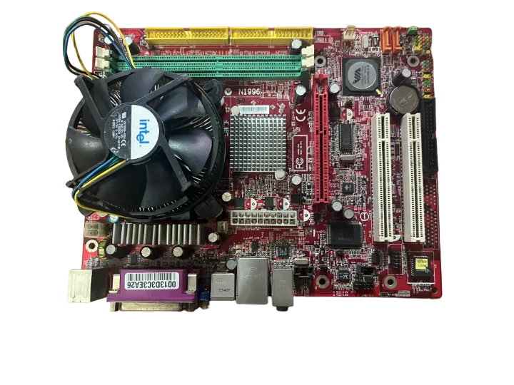 MSI Pm8m.2-v (7071) SOKET 775 Ddr-400 Anakart + CPU +cpu Fan(2 EL Ürün)