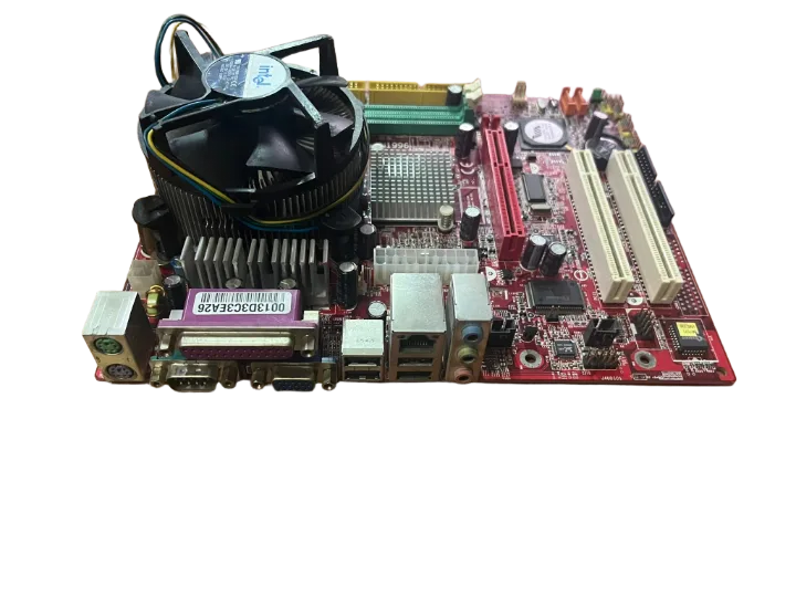 MSI Pm8m.2-v (7071) SOKET 775 Ddr-400 Anakart + CPU +cpu Fan(2 EL Ürün)