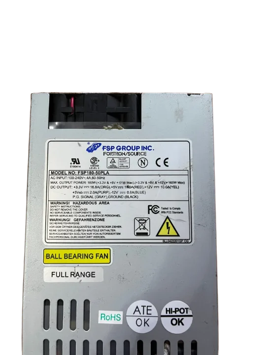 FSP Fsp180-50pla 180WATT ENDUSTRIEL ITX MİNİ GÜÇ KAYNAĞI Fanlı(2 EL Ürün)
