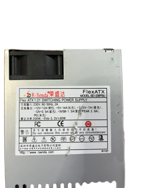 R-senda Sd-235psu 200 WATT FLEX ATX KÜÇÜK SLİM Power Supply Fanlı(2 EL Ürün)