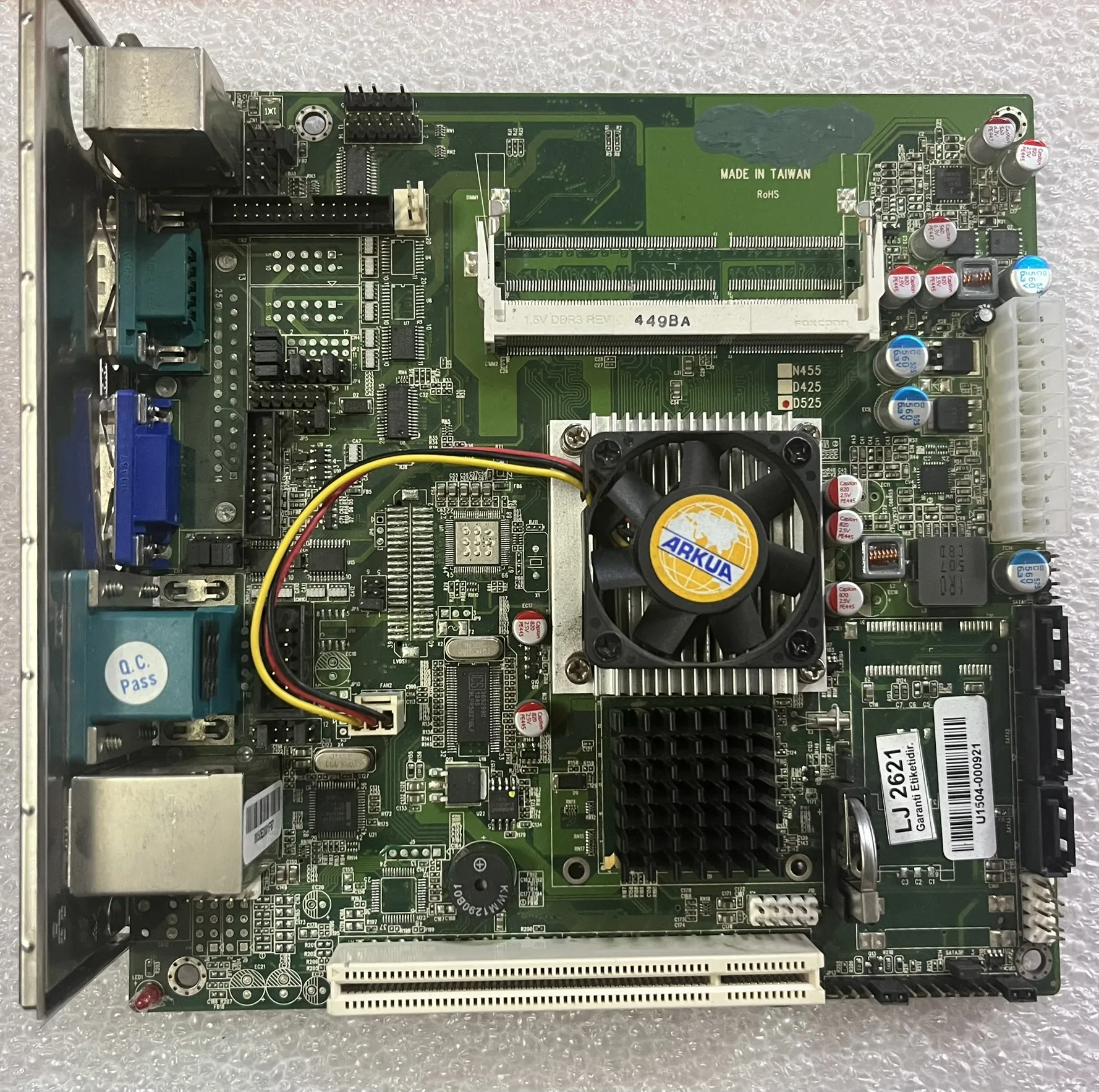 ENDAT 4600 Intel Atom D525 CPU (1.8ghz, Dual Core) ITX Anakart (2 EL Ürün)