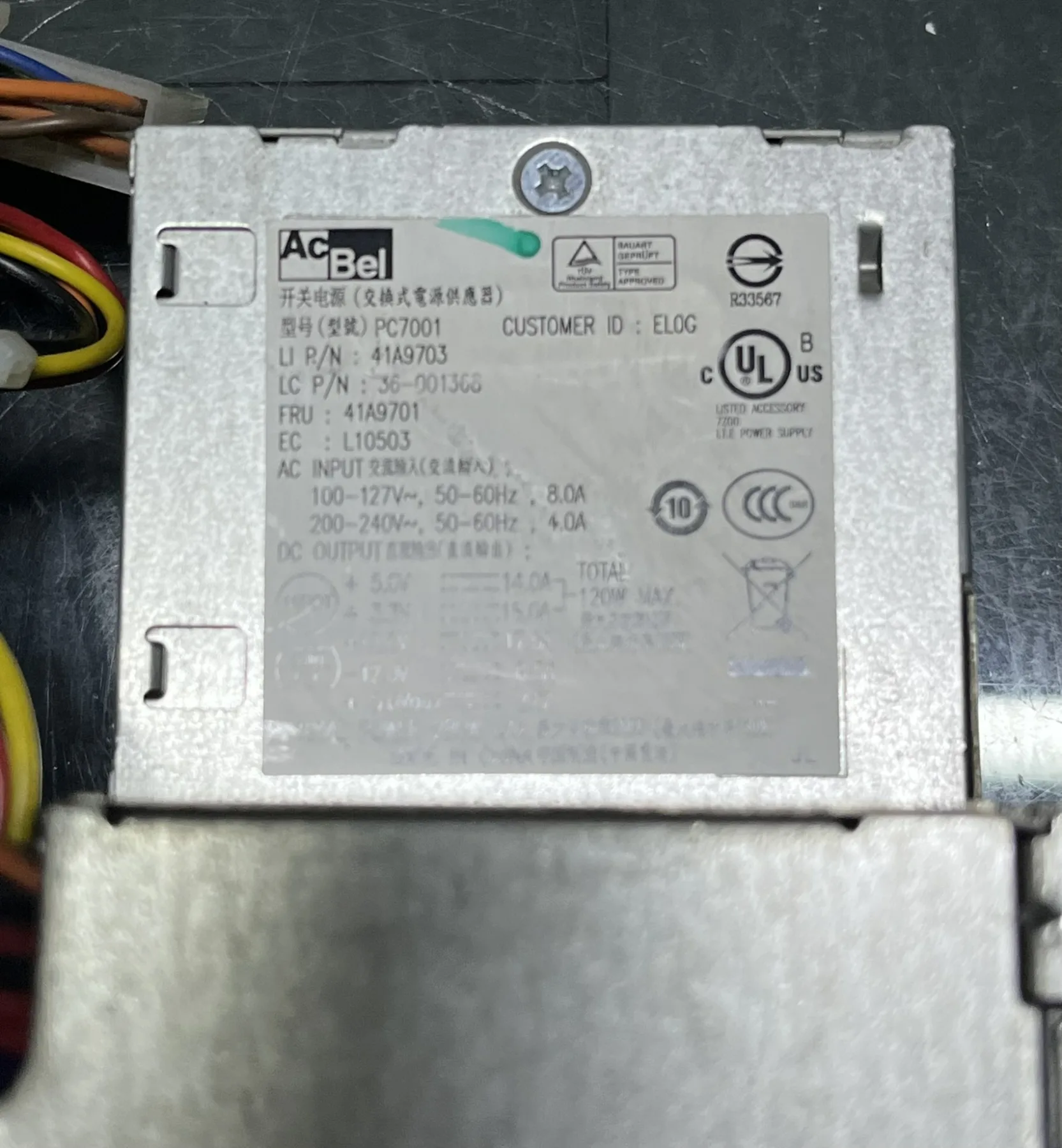 Lenovo Thinkcentre ACBEL PC7001 280W SSF M57-m58-a57-a58 UYUMLU Power Supply