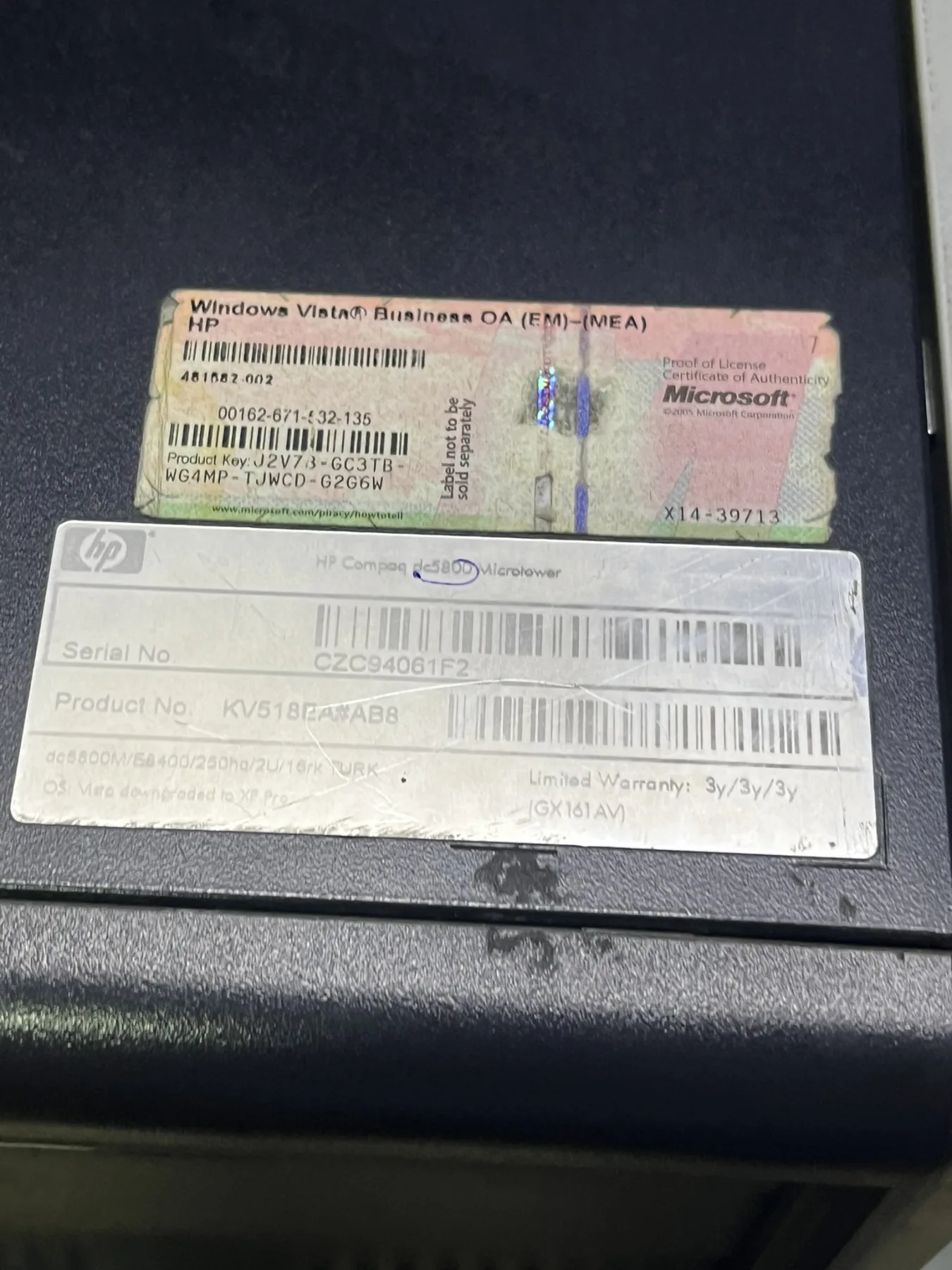 HP COMPAQ DC5800 İNTEL CORE2 MİDİ TOWER KASA MASAÜSTÜ BİLGİSAYAR 2 EL ÜRÜN
