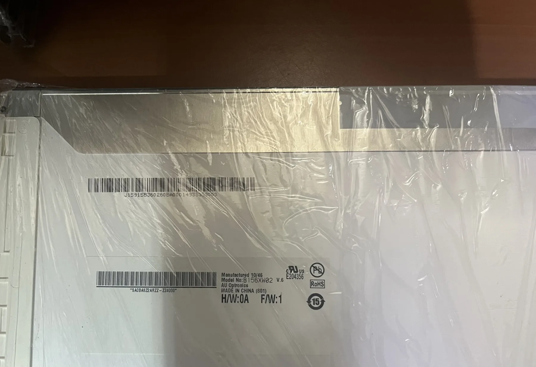 AU Optronics B156XW02 V.6 15.6''40pın WLED EKRAN PANEL 1366X768 2 EL ÜRÜN