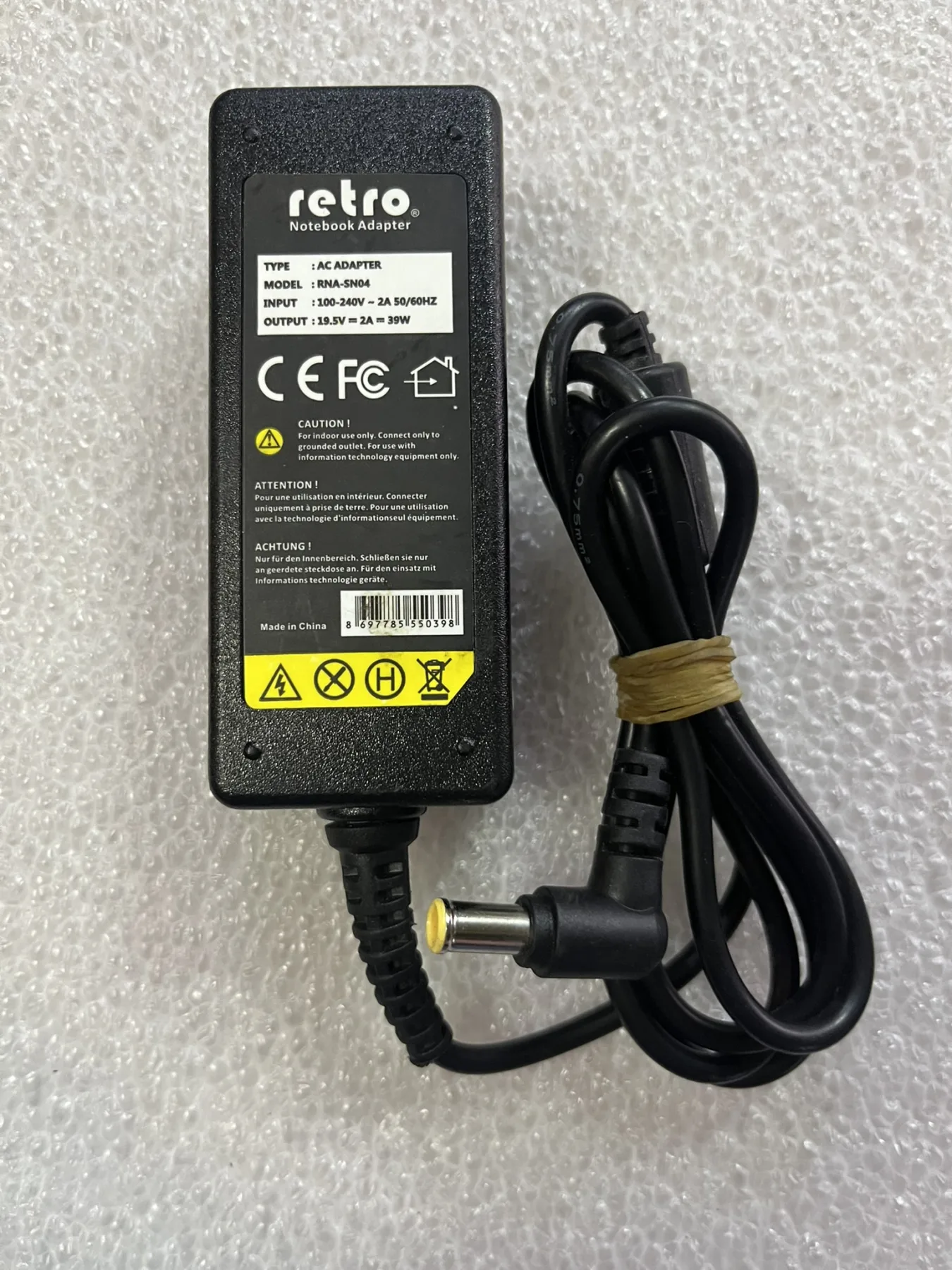 RETRO Sony 19.5V 2A 39W Vgp-ac19v39 Notebook Adaptör Rna-sn04