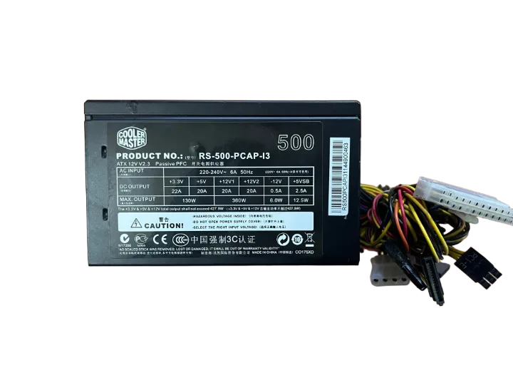 Cooler Master 500WATT Power Supply 12 CM FANLI GÜÇ KAYNAĞI 2 EL ÜRÜN