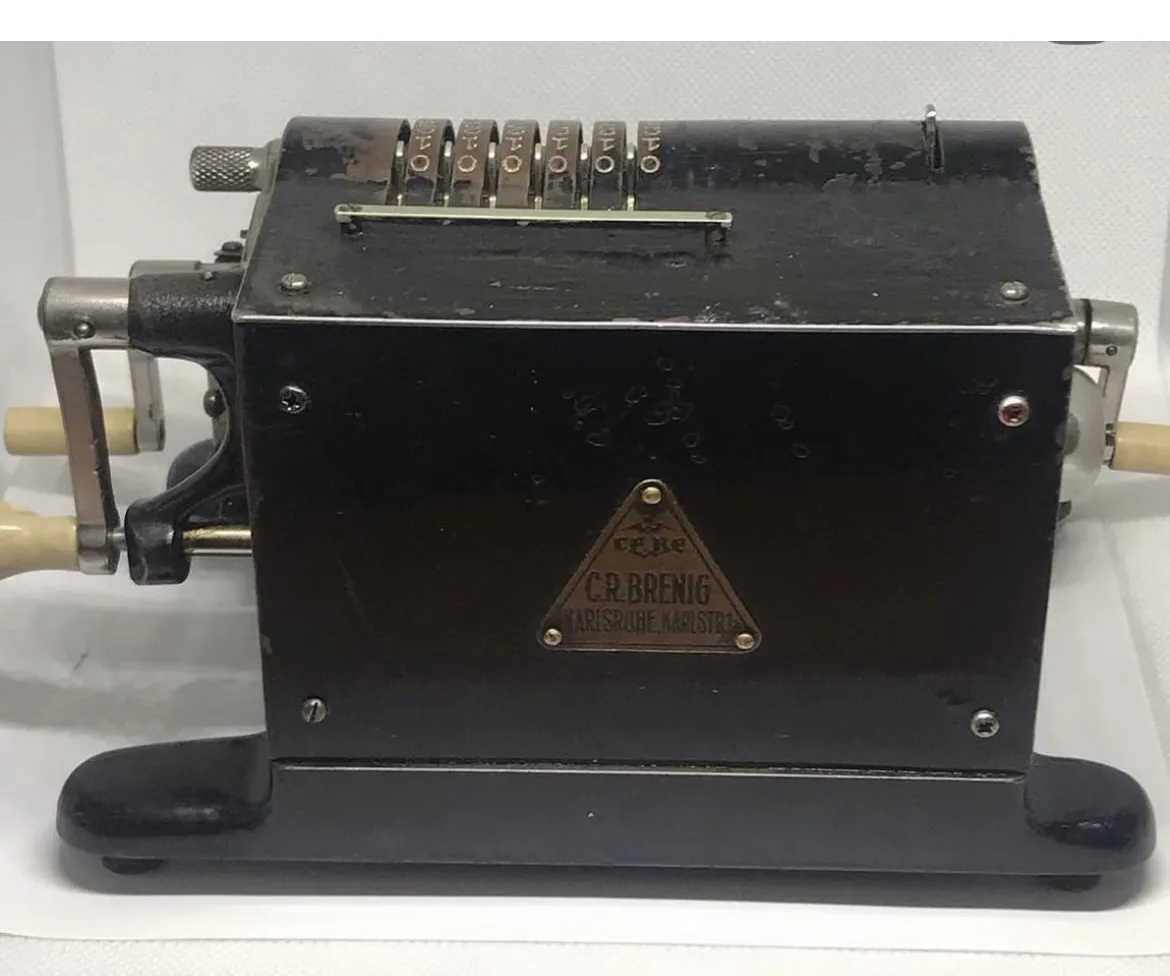 VİNTAGE Maldino Patent Mekanik Çarklı Hesap Makinesi 1920/29