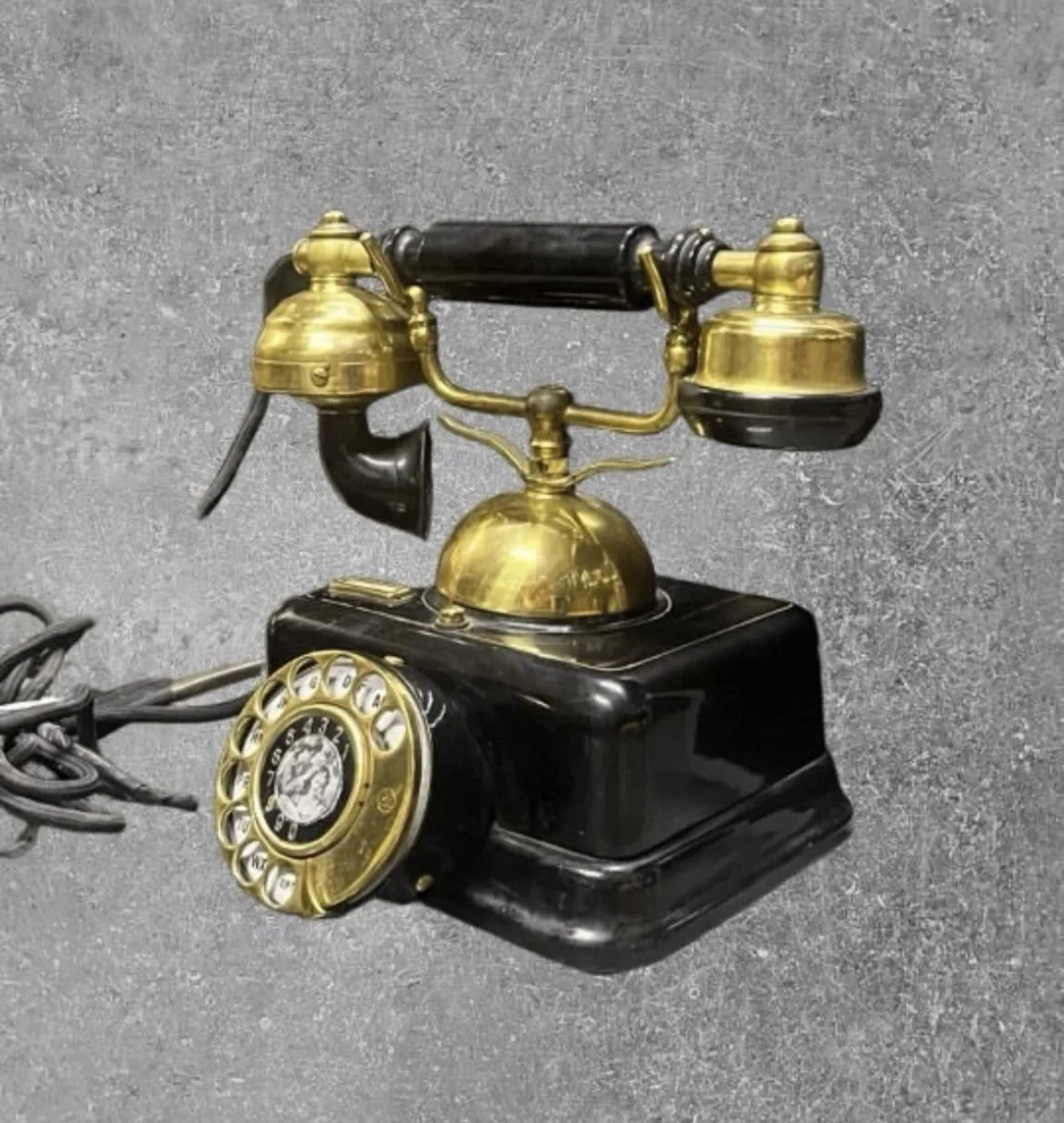 Vintage Çevirmeli Telefon Fransız 1960-70 Ler