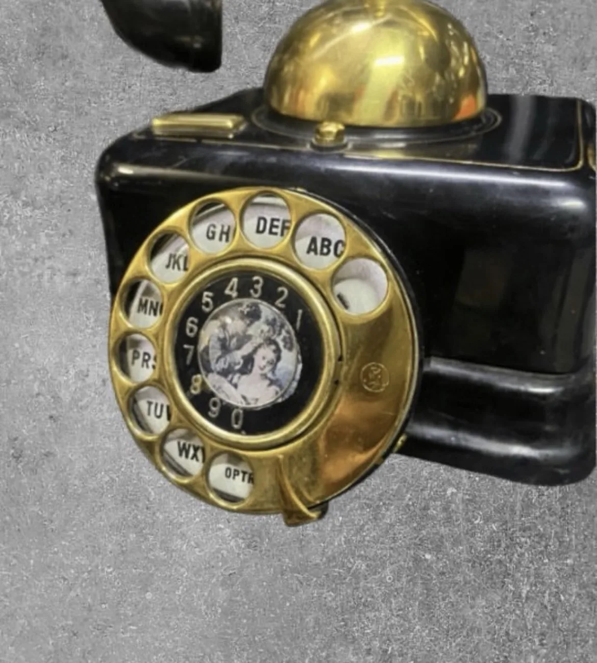 Vintage Çevirmeli Telefon Fransız 1960-70 Ler