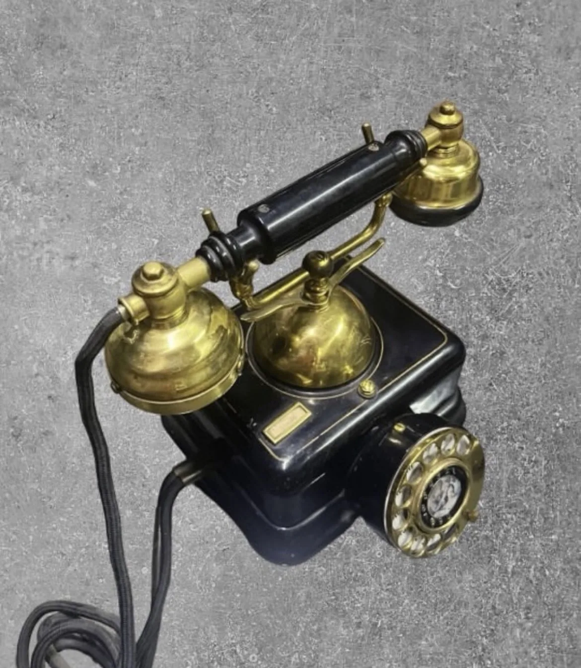 Vintage Çevirmeli Telefon Fransız 1960-70 Ler