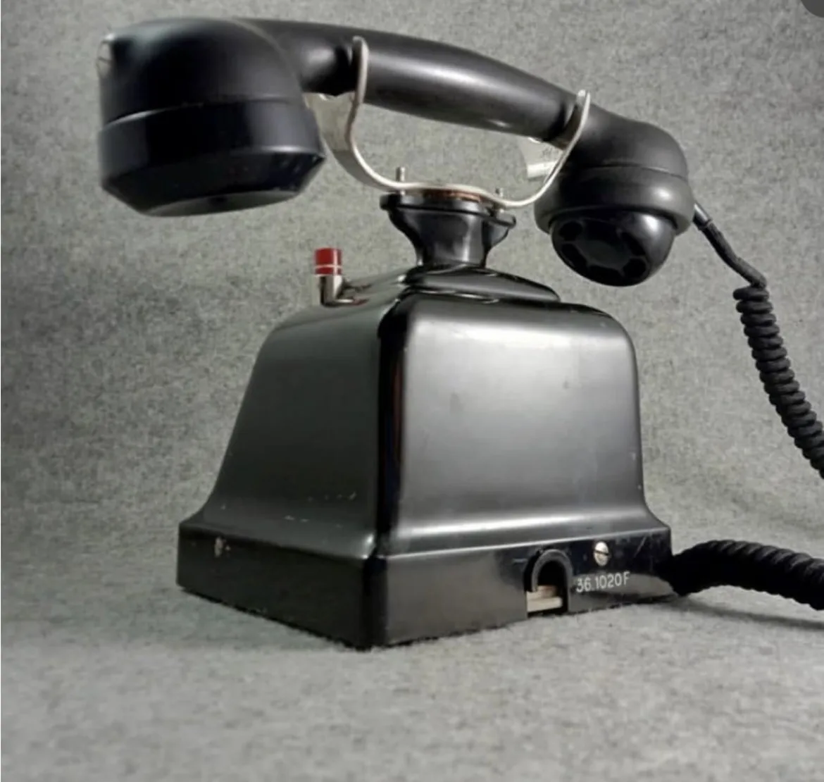 Vintage Çevirmeli Sekreter Telefon Zenith 1936