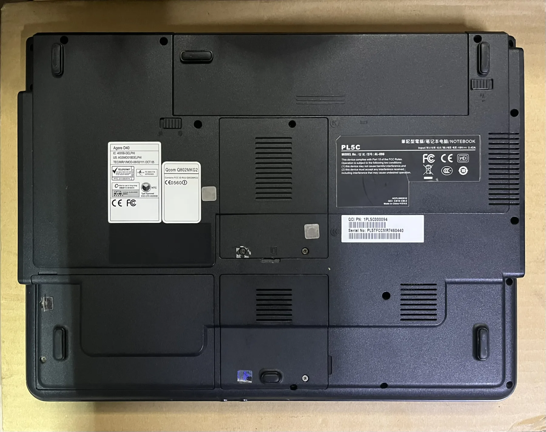 DATRON Pl5c-al-096 15.4 İNÇ İNTEL T2130 CPU DİZÜSTÜ LAPTOP