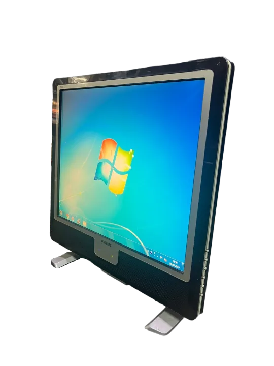 PHILIPS 190X 19 İNÇ Gri-siyah KARE SESLİ 1280X1024 LCD MONİTÖR (2 EL Ürün)