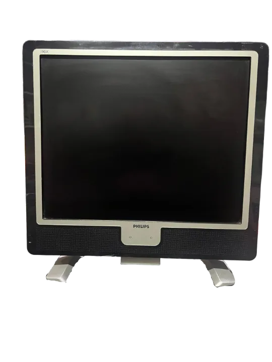 PHILIPS 190X 19 İNÇ Gri-siyah KARE SESLİ 1280X1024 LCD MONİTÖR (2 EL Ürün)