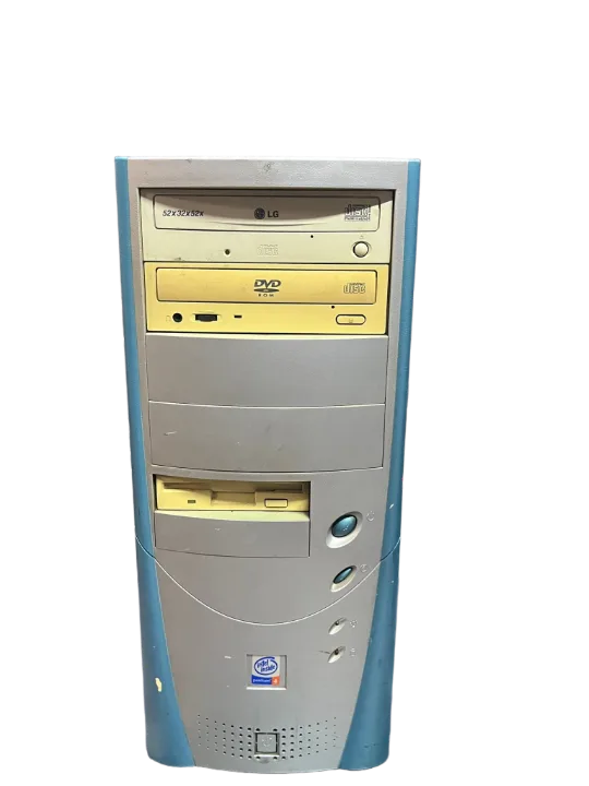 (windows-98 PENTİUM IV 1.4 GHZ Grı-beyaz TOWER KASA MASAÜSTÜ BİLGİSAYAR