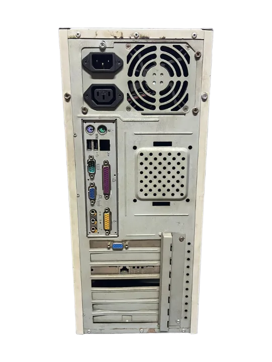 PENTİUM IV 1.4 GHZ Grı-beyaz TOWER KASA MASAÜSTÜ BİLGİSAYAR (retro Ürün)
