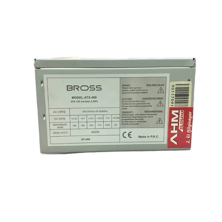 BROSS 350 WATT Power Supply 12 CM FANLI GÜÇ KAYNAĞI (2 EL YENİLENMİŞ Ürün)