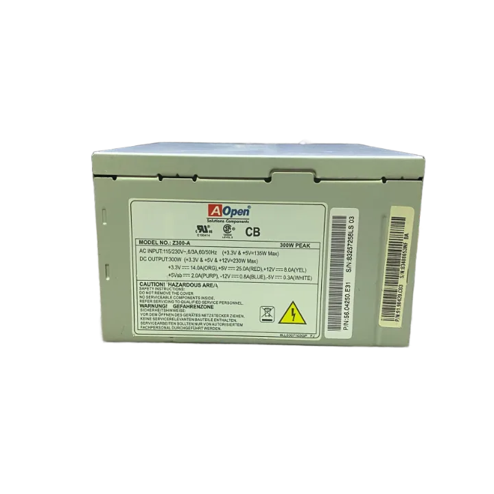 AOPEN 300 WATT Power Supply 8 CM FANLI GÜÇ KAYNAĞI (2 EL YENİLENMİŞ Ürün)
